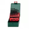 Metabo 627152000 Conjunto de brocas helicoidais para metal HSS, 25 peças, DIN 338