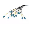 Cabo breakout universal de fibra ótica pré-montado Digitus monomodo OS2 12 fibras LC/UPC 100m