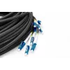 Cabo breakout universal de fibra ótica pré-montado Digitus monomodo OS2 12 fibras LC/UPC 100m