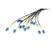 Cabo breakout universal de fibra ótica pré-montado Digitus monomodo OS2 12 fibras LC/UPC 100m