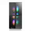 Caixa de PC Thermaltake Versa T26 TG ARGB Midi Tower preto