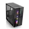 Caixa de PC Thermaltake Versa T26 TG ARGB Midi Tower preto