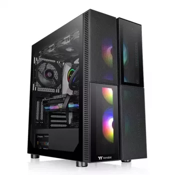 Caixa de PC Thermaltake Versa T26 TG ARGB Midi Tower preto