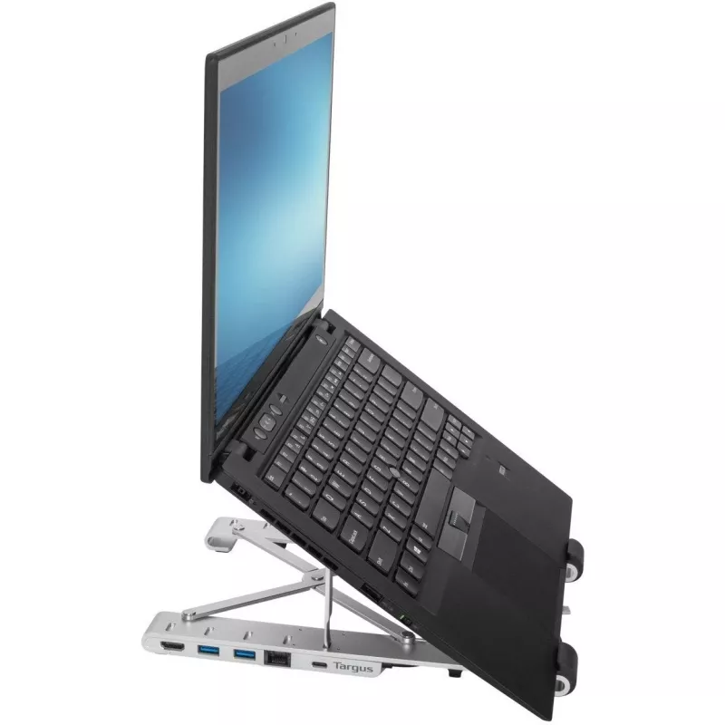 Suporte portátil com dock integrado estação de acoplamento + suporte para portátil USB-C 3.2 Gen 1 Thunderbolt 3