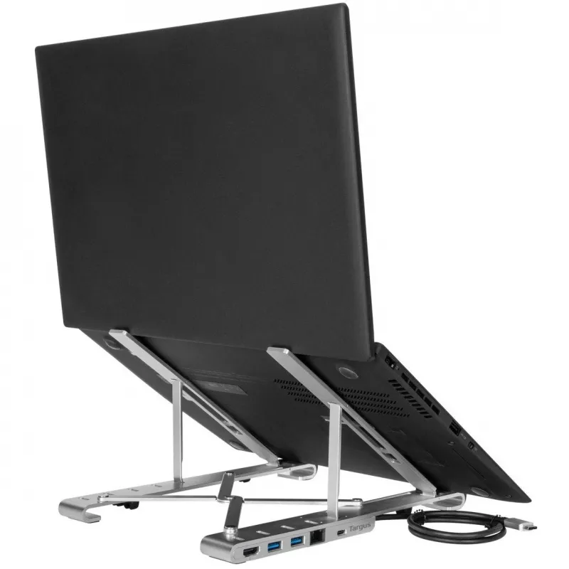 Suporte portátil com dock integrado estação de acoplamento + suporte para portátil USB-C 3.2 Gen 1 Thunderbolt 3