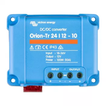 Conversor DC-DC Victron Energy Orion-Tr 24/12-10 120 W não isolado, 24 V para 12 V, 10 A
