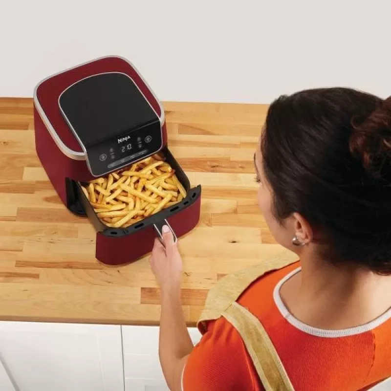 Fritadeira Ninja AF140EUCM Single 4,7 L fritadeira de ar quente vertical cor canela