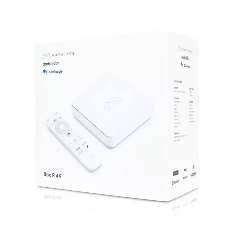 Box Android TV de streaming multimédia AB-COM Homatics Box R 4K HDR
