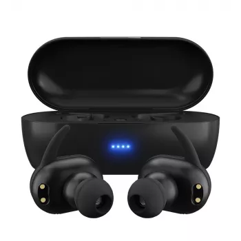 MAXELL MINI DUO Auscultadores sem fios in-ear com estojo de carregamento preto