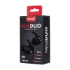 MAXELL MINI DUO Auscultadores sem fios in-ear com estojo de carregamento preto