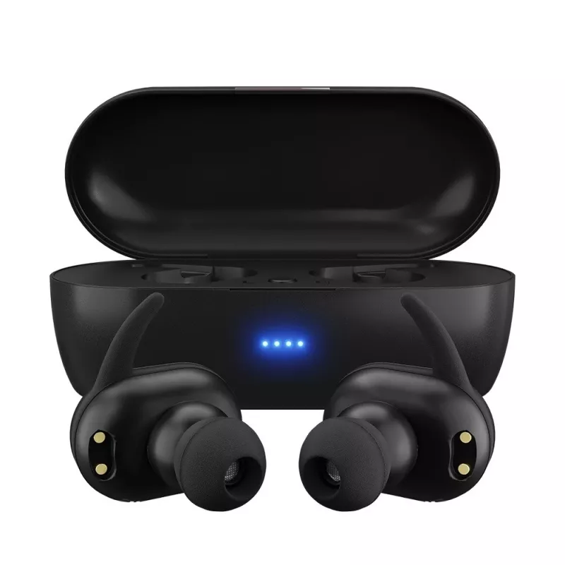 MAXELL MINI DUO Auscultadores sem fios in-ear com estojo de carregamento preto