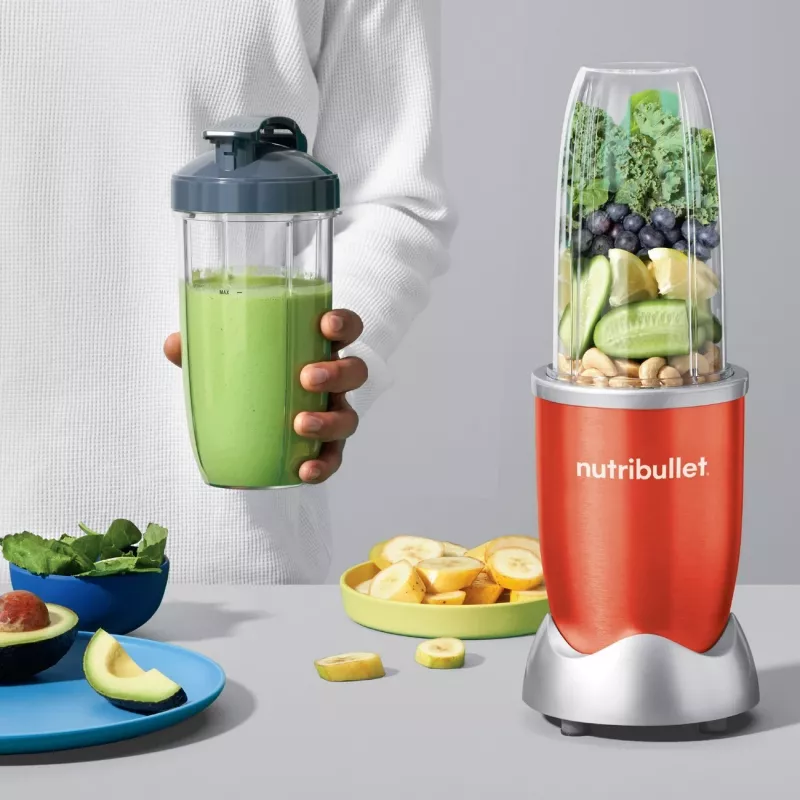NutriBullet NB907R 0,9 L Liquidificadora de cozinha 900 W vermelho, prateado