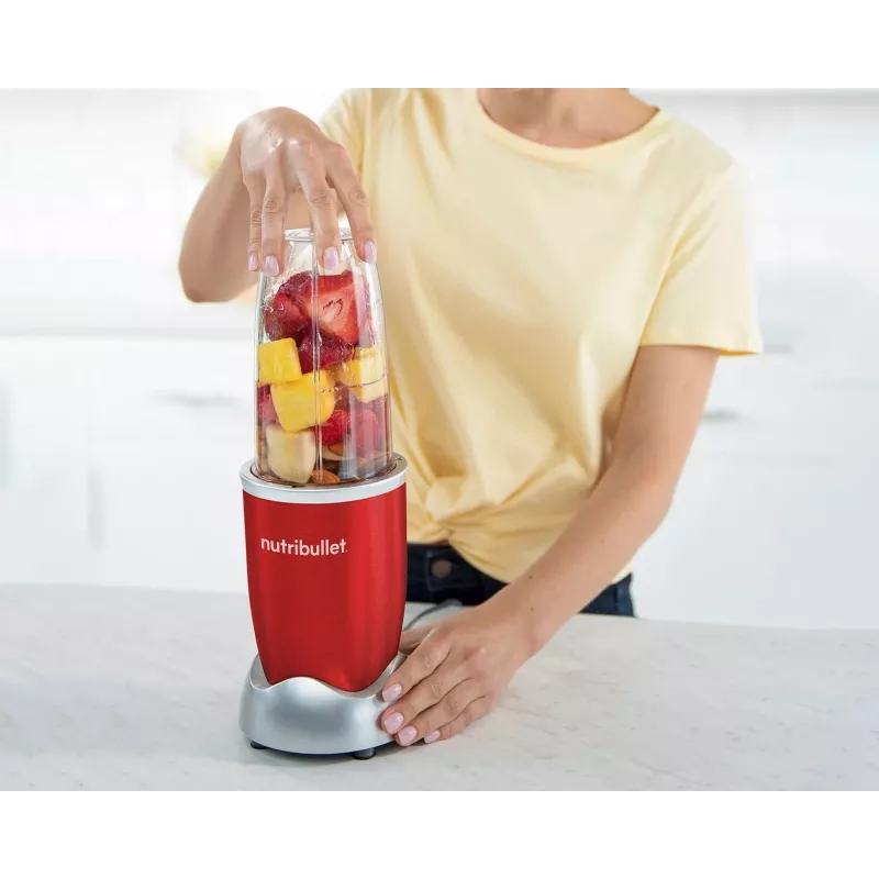 NutriBullet NB907R 0,9 L Liquidificadora de cozinha 900 W vermelho, prateado
