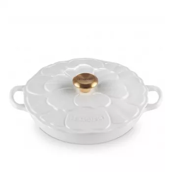 Le Creuset Gourmet Professional Panela flor 26 cm branco