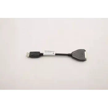 Adaptador DisplayPort para DVI Lenovo 5C10V06000 — DisplayPort (macho) para DVI-D (fêmea) dongle passivo