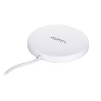 AUEKY Aircore Magnetic LC-A1 Carregador magnético sem fios QI USB-C 15W Branco