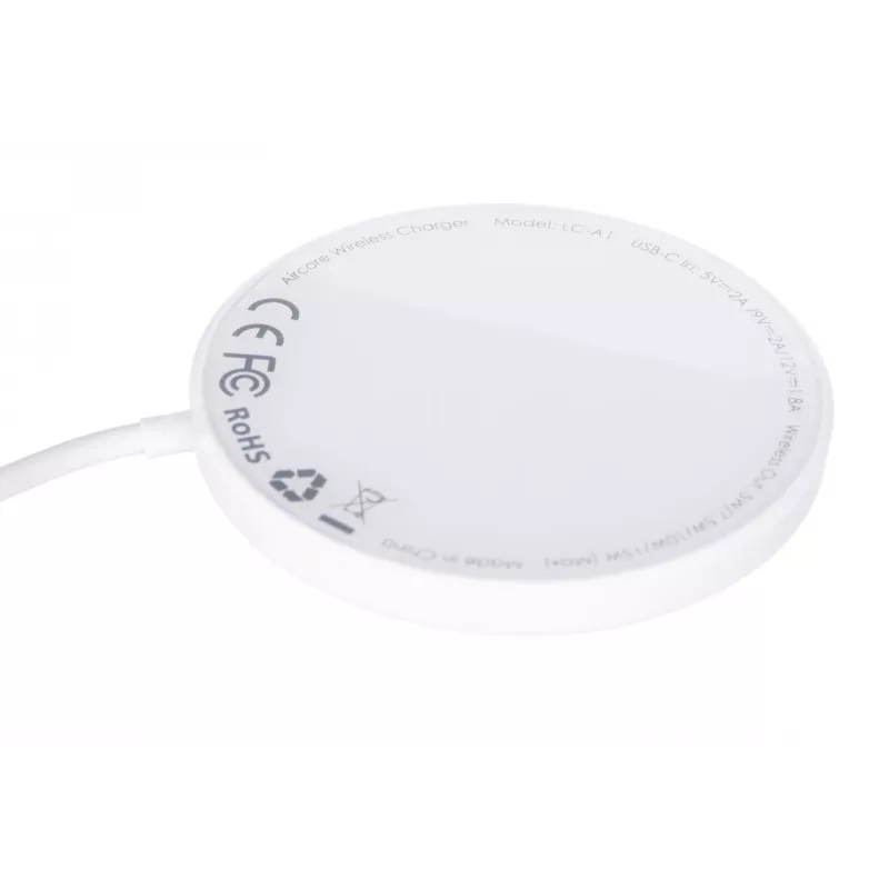 AUEKY Aircore Magnetic LC-A1 Carregador magnético sem fios QI USB-C 15W Branco