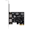 EXSYS Placa PCIe USB 3.2 Gen 1 de 2 portas 3A Renesas