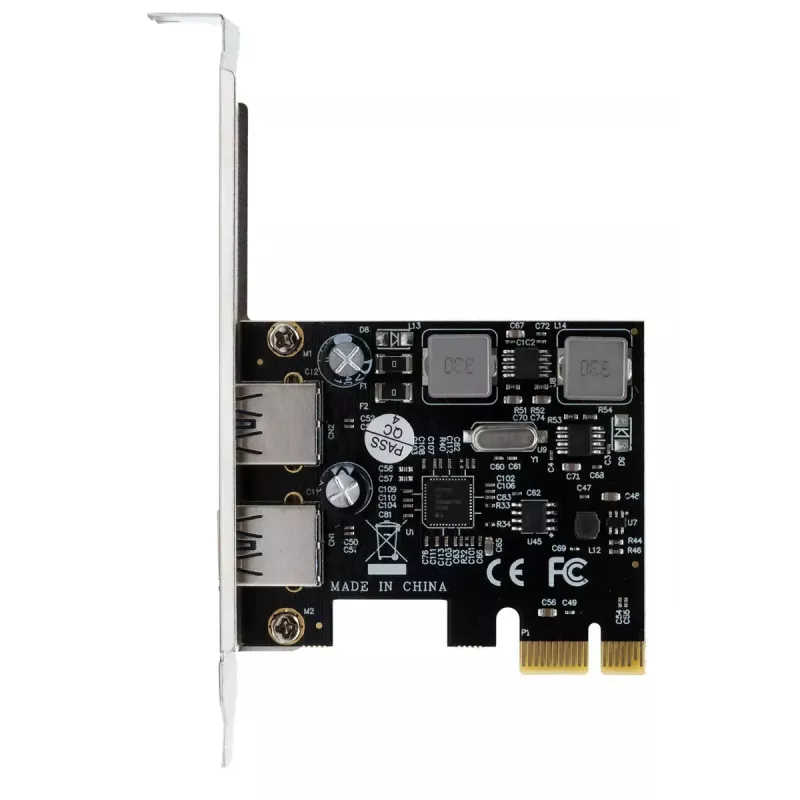 EXSYS Placa PCIe USB 3.2 Gen 1 de 2 portas 3A Renesas