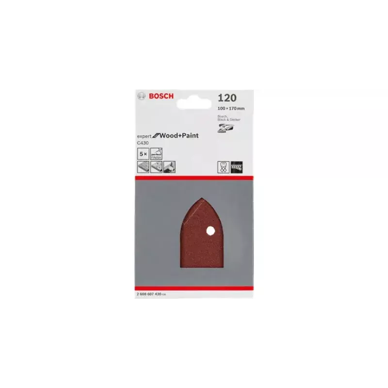 Discos de lixar Bosch C430 Expert para madeira e verniz