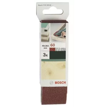 Bosch Conjunto de cintas de lixa, grão 60/80/120, 303 x 40 mm