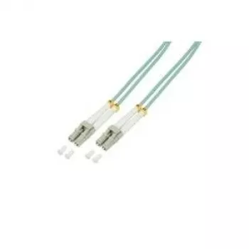 Logilink - Cabo de rede - LC Multimodo (M) - LC Multimodo (M) - 10 m - Fibra ótica - 50/125 micrómetros - OM3 - Isento de halogéneos - Água-marinha (FP3LC10)