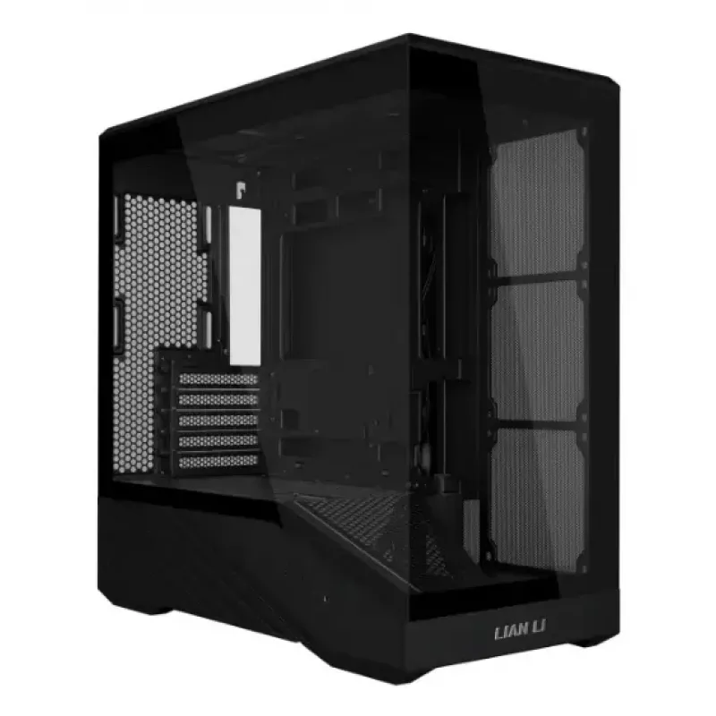 Caixa de PC Mini-Tower Lian Li Vector V100R MINI — Mini-ITX/Micro-ATX, vidro temperado, 3x120mm lateral + 1x120mm ventoinha traseira, 2x 2,5 polegadas + 1x 3,5 polegadas baías, preto