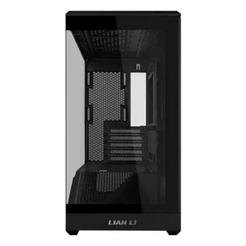 Caixa de PC Mini-Tower Lian Li Vector V100R MINI — Mini-ITX/Micro-ATX, vidro temperado, 3x120mm lateral + 1x120mm ventoinha traseira, 2x 2,5 polegadas + 1x 3,5 polegadas baías, preto