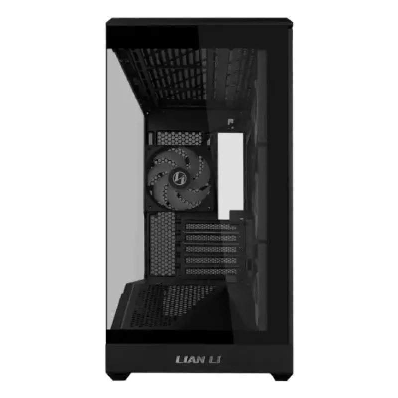 Caixa de PC Mini-Tower Lian Li Vector V100R MINI — Mini-ITX/Micro-ATX, vidro temperado, 3x120mm lateral + 1x120mm ventoinha traseira, 2x 2,5 polegadas + 1x 3,5 polegadas baías, preto