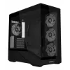 Caixa de PC Mini-Tower Lian Li Vector V100R MINI — Mini-ITX/Micro-ATX, vidro temperado, 3x120mm lateral + 1x120mm ventoinha traseira, 2x 2,5 polegadas + 1x 3,5 polegadas baías, preto