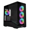Caixa de PC Mini-Tower Lian Li Vector V100R MINI — Mini-ITX/Micro-ATX, vidro temperado, 3x120mm lateral + 1x120mm ventoinha traseira, 2x 2,5 polegadas + 1x 3,5 polegadas baías, preto