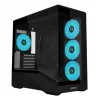 Caixa de PC Mini-Tower Lian Li Vector V100R MINI — Mini-ITX/Micro-ATX, vidro temperado, 3x120mm lateral + 1x120mm ventoinha traseira, 2x 2,5 polegadas + 1x 3,5 polegadas baías, preto