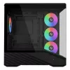 Caixa de PC Mini-Tower Lian Li Vector V100R MINI — Mini-ITX/Micro-ATX, vidro temperado, 3x120mm lateral + 1x120mm ventoinha traseira, 2x 2,5 polegadas + 1x 3,5 polegadas baías, preto