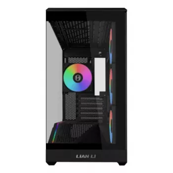 Caixa de PC Mini-Tower Lian Li Vector V100R MINI — Mini-ITX/Micro-ATX, vidro temperado, 3x120mm lateral + 1x120mm ventoinha traseira, 2x 2,5 polegadas + 1x 3,5 polegadas baías, preto