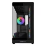 Caixa de PC Mini-Tower Lian Li Vector V100R MINI — Mini-ITX/Micro-ATX, vidro temperado, 3x120mm lateral + 1x120mm ventoinha traseira, 2x 2,5 polegadas + 1x 3,5 polegadas baías, preto