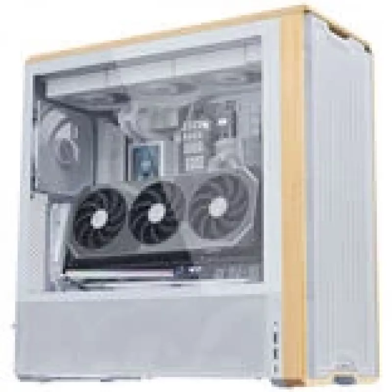 Kit de montagem vertical para GPU Lian Li G89.VG4-5-V4W.00 com cabo riser PCIe 5.0, branco