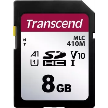 Transcend 410M - Cartão de memória flash - 8 GB - A1 / Video Class V10 / UHS-I U1 / Class10 - microSDHC UHS-I (TS8GSDC410M)