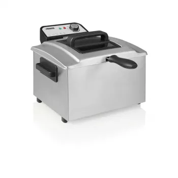 Fritadeira Princess 184090 — fritadeira elétrica de mesa compacta, cesto removível, aço inoxidável