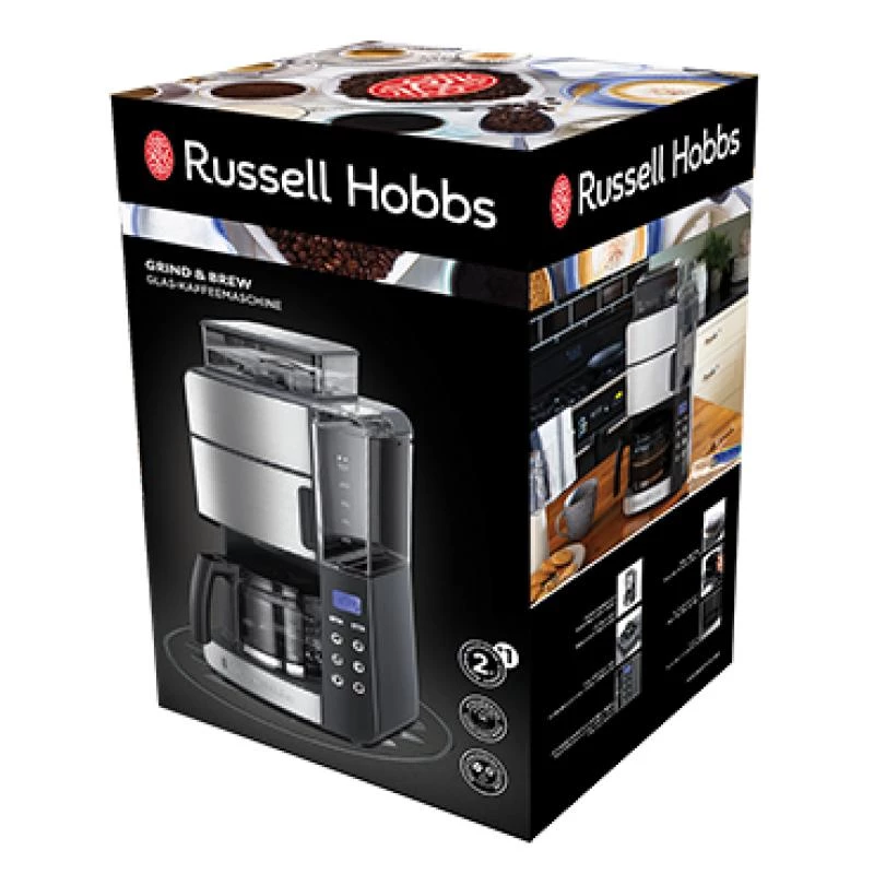 Máquina de café Russell Hobbs Grind & Brew prateada 25610-56 2561056 (25610-56)