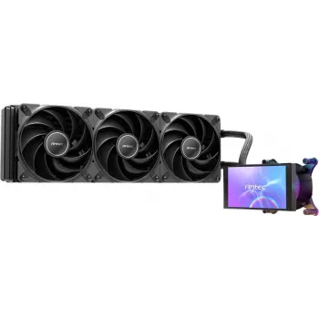 Antec Vortex View 360 AIO Refrigeração líquida para CPU com ecrã LCD, 120 mm, preto