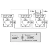 Interruptor de luz de parede MACLEAN MCE710B controlo tátil único, placa de parede integrada compatível