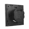 Maclean MCE712B Interruptor de luz tátil, duplo (comutador/cruzamento), preto