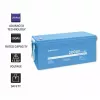 Bateria de veículo Qoltec 53707 Lítio-Ferro-Fosfato 200 Ah 12,8 V