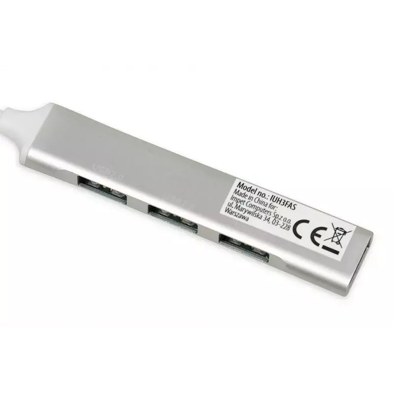 Hub USB IBOX IUH3FAS — 1× USB 3.0, 3× USB 2.0