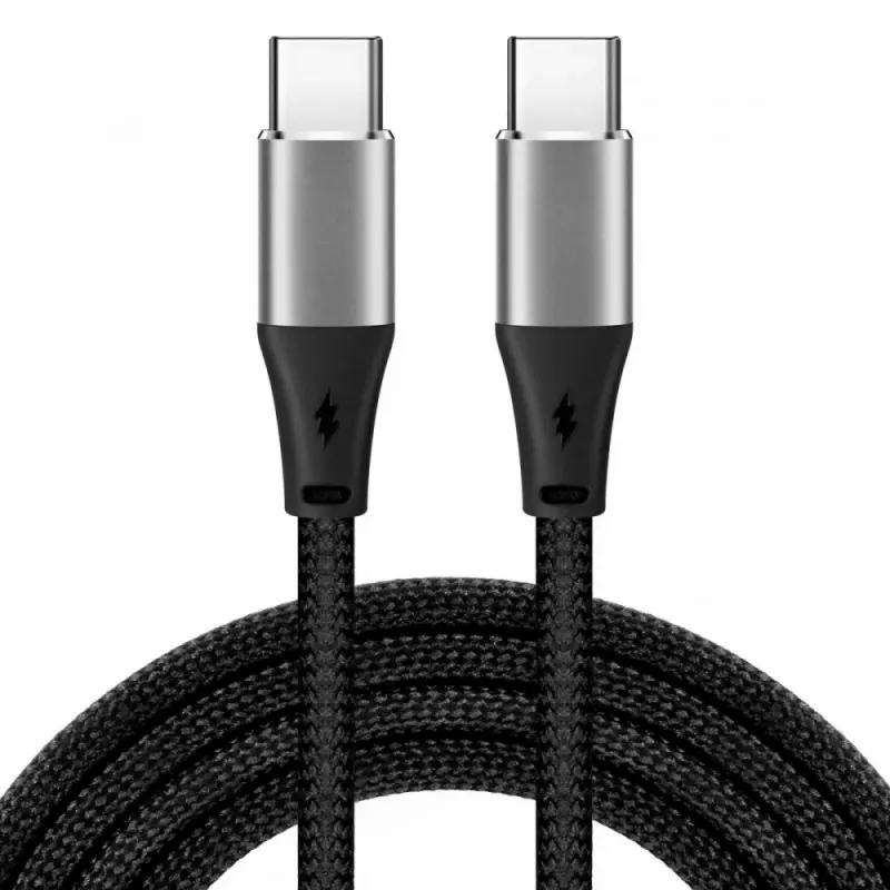 iBOX IKUTC1B Cabo USB-C, 60 W, 1 m, preto