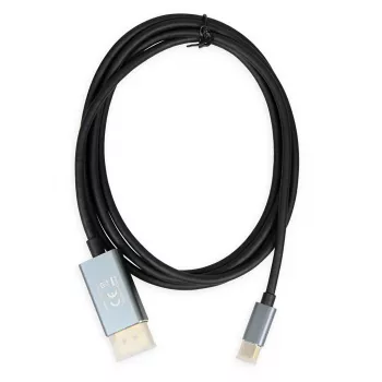 Adaptador de cabo de vídeo IBOX ITVCDP4K USB Type-C para DisplayPort 1,8 m Preto