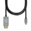 Adaptador de cabo de vídeo IBOX ITVCDP4K USB Type-C para DisplayPort 1,8 m Preto