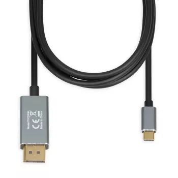 Adaptador de cabo de vídeo IBOX ITVCDP4K USB Type-C para DisplayPort 1,8 m Preto