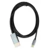 Adaptador de cabo de vídeo IBOX ITVCDP4K USB Type-C para DisplayPort 1,8 m Preto