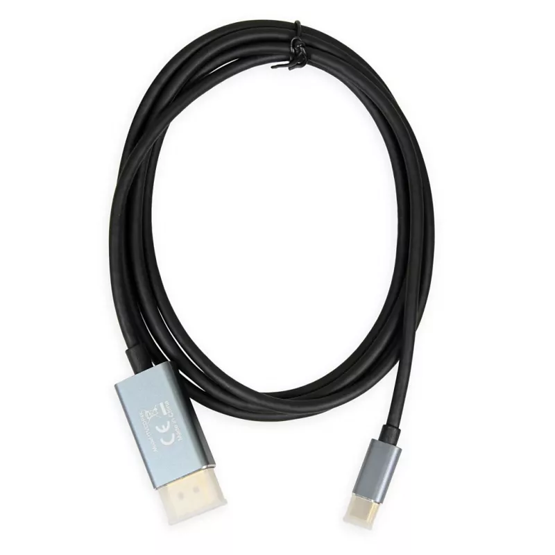 Adaptador de cabo de vídeo IBOX ITVCDP4K USB Type-C para DisplayPort 1,8 m Preto